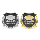 Jeep Metal Carbon Fiber Car Rear Sticker Shield Trunk Emblem Badge Decal