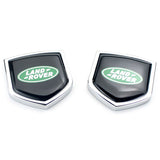 2PCS Land Rover Metal Car Rear Sticker Shield Trunk Emblem Badge Decal