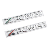 MG X Power Logo Metal Car Body Sticker Rear Emblem Badge