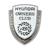 Hyundai Metal Shield Car Rear Sticker Auto Window Emblem Badge Decal