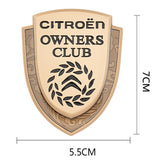 Citroen Metal Shield Car Rear Sticker Auto Window Emblem Badge Decal