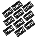 10pcs Toyota TRD Epoxy Car Armrest Button Sticker