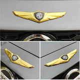 MG Metal Wings Car Front Hood Sticker Emblem Badge Decal
