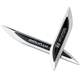 2pcs Hyundai Logo Metal Car Sider Fender Sticker Emblem Badge