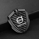 Volvo Shield Carbon Fiber Car Side Window Sticker Emblem Badge Decal