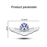 VW Metal Wings Car Rear Sticker Auto Window Emblem Badge Decal