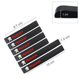 6PCS Peugeot Car Door Handle Mirror Protective Anti-Collision Stickers