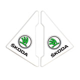 2PCS Skoda Car Door Corner Edge Cover Anti-Scratch Protective Sticker