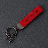 Mercedes Benz AMG Suede Metal Car Keyring Pendant