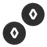 2pcs/set Renault Logo PVC Waterproof Car Water Coaster
