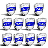 2pcs Volvo S40 S60 S80 S90 C30 V40 V60 V90 XC40 XC60 XC90 Metal Car Rear Sticker Decal Emblem Badge