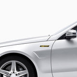 2pcs Audi Logo Car Fender Side Sticker Decal Emblem Badge