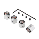 4pcs/set Nissan Nismo GTR Anti-Theft Car Air Valve Stem Cap Auto Tyre Valve Covers