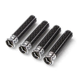 4pcs/set Mazda Logo Carbon Fiber Car Door Bolt Lock Pins Gate Lock Screws