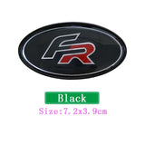 SEAT FR Elliptical Metal Car Window Sticker Emblem Badge Decal