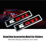 2pcs/set Volkswagen GTI Racing Logo Metal Car Side Sticker Auto Emblem Badge
