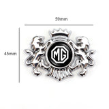 MG Double Lion Metal Car Rear Sticker Auto Window Emblem Badge Decal