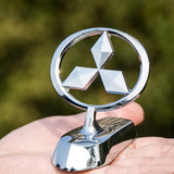 Mitsubishi Angle Wings Metal Car Front Hood Bonnet Sticker Emblem Badge