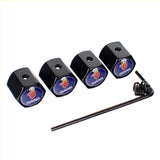 4pcs/set SAAB Anti-Theft Car Air Valve Stem Cap Auto Tyre Valve Covers