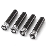 4pcs/set Volkswagen ABT GTI Rline Logo Carbon Fiber Car Door Bolt Lock Pins Gate Lock Screws
