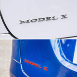 Tesla ModelX Letter Metal Car Rear Sticker Decal Emblem Badge