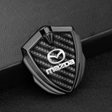 Mazda Shield Carbon Fiber Car Side Window Sticker Emblem Badge Decal