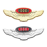 Audi Metal Wings Car Rear Sticker Auto Window Emblem Badge Decal