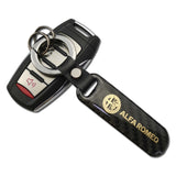 Alfa Romeo Carbon Fiber Car Logo Keychain Keyring