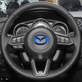 5.7x4.5cm Mazda ABS Car Steering Wheel Sticker Emblem Badge Decal