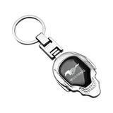Ford Mustang Skull Metal Car Keychain Key Holder