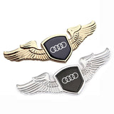 Audi Angle Wings Metal Car Front Hood Bonnet Sticker Emblem Badge
