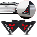 2PCS Mitsubishi Car Door Corner Edge Cover Anti-Scratch Protective Sticker