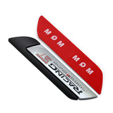 2pcs Ford RS ST Logo Metal Car Side Sticker Emblem Badge Decal Auto Body Decoration