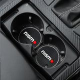 2PCS Nissan NISMO Diamond Car Water Coaster Cup Mat