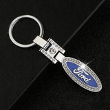 Ford Car Logo Diamond Metal Keychain