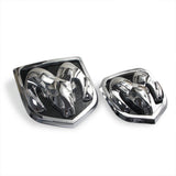 15.2x14.2cm 13.5x12cm Dodge Car LED Light Front Rear Emblem Badge