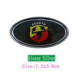 Abarth Elliptical Metal Car Window Sticker Emblem Badge Decal