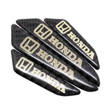 4pcs/set Honda Mugen Power Carbon Fiber Car Door Anti-Scratch Sticker Door Side Protection Bumper Strips