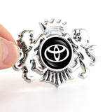 Toyota TRD Double Lion Metal Car Rear Sticker Auto Window Emblem Badge Decal