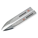 2pcs Honda Logo Metal Car Side Fender Sticker Emblem Badge