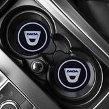 2pcs/set Dacia PVC Car Water Coaster Cup Mat