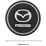 2PCS Mazda Diamond Car Water Coaster Cup Mat