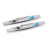 2pcs MINI Cooper Metal Car Fender Side Badge Decal Rear Emblem Sticker