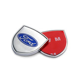 2pcs 39x39mm Ford Mustang Shield Metal Car Window Sticker Emblem Badge Decal