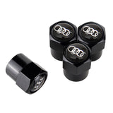 4pcs/set Audi Logo Car Tire Valve Caps Auto Tyre Wheel Air Covers Air Caps