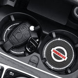 2PCS Nissan NISMO Diamond Car Water Coaster Cup Mat