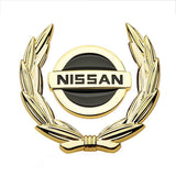 Nissan Wheat Metal Car Window Sticker Emblem Badge Decal