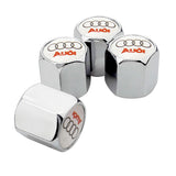 4pcs/set Audi Logo Car Tire Valve Caps Auto Tyre Wheel Air Covers Air Caps