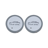 2pcs Cadillac Logo Car Water Coasters 7-color LED Light Cup Mat Holder