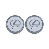 2pcs Lexus Logo Car Water Coasters 7-color LED Light Cup Mat Holder